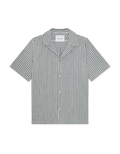 Stripe Cotton-Linen SS Shirt