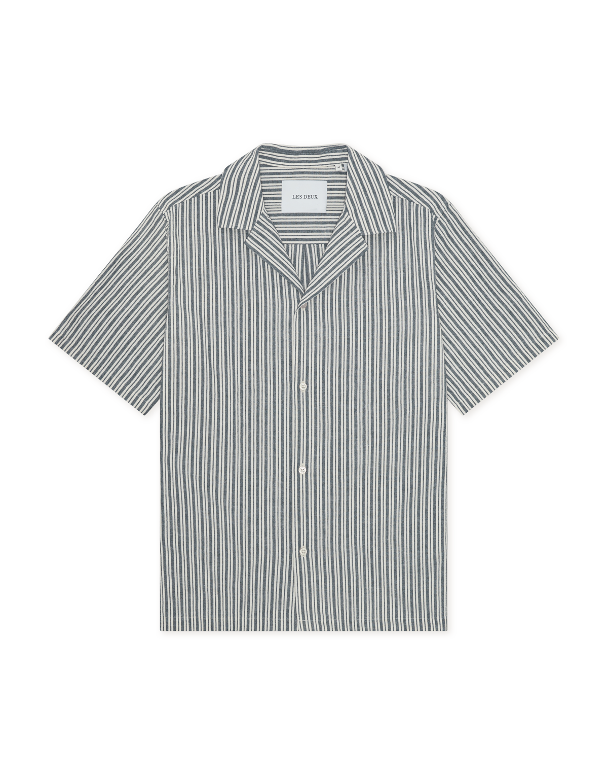 Stripe Cotton-Linen SS Shirt