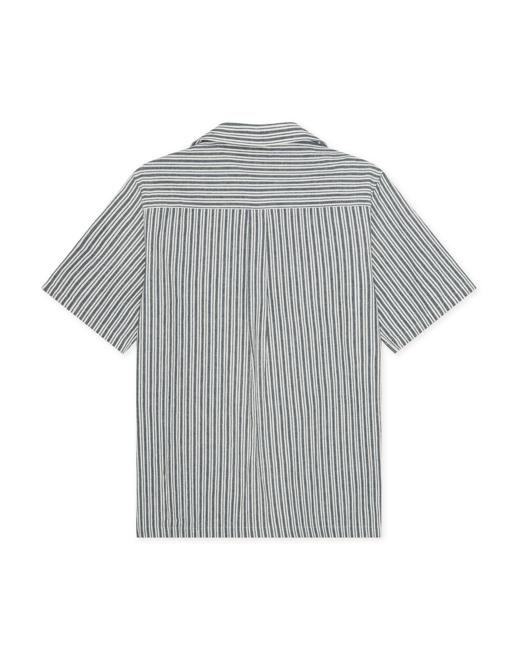 Stripe Cotton-Linen SS Shirt