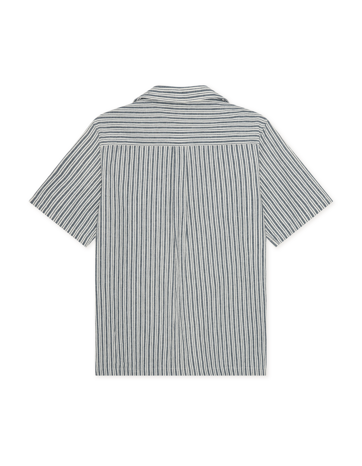 Stripe Cotton-Linen SS Shirt