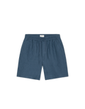 Drawstring Linen Shorts (dark denim blue)