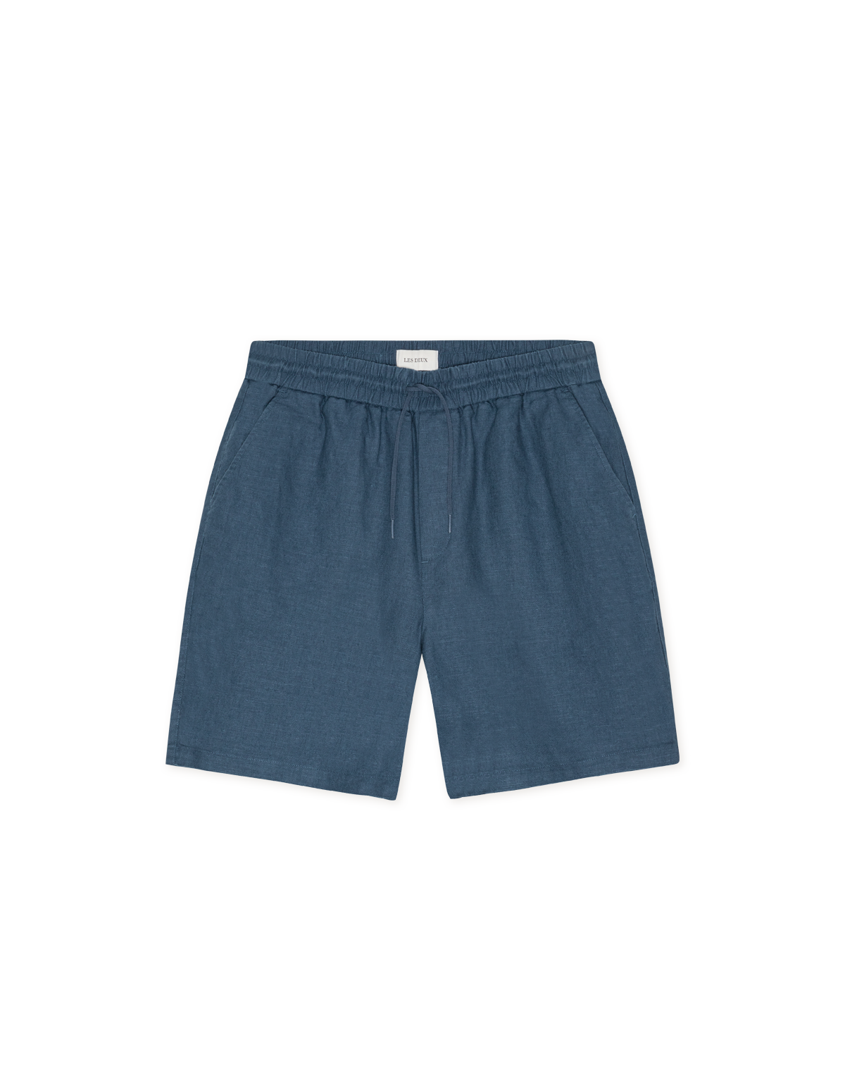 Drawstring Linen Shorts (dark denim blue)
