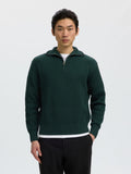 Knit half zip