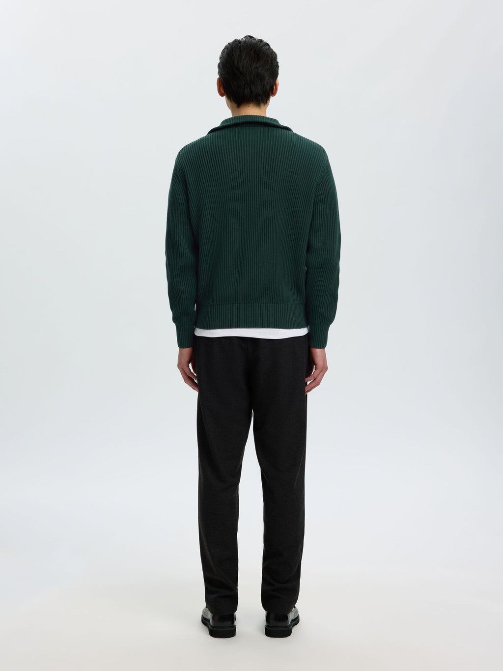 Knit half zip