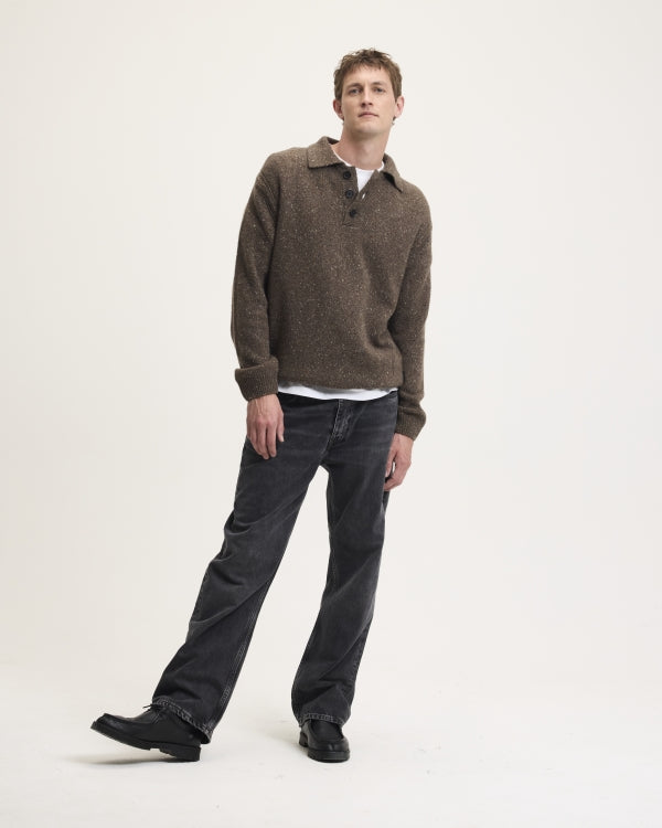 KPOLO / wool knitted polo