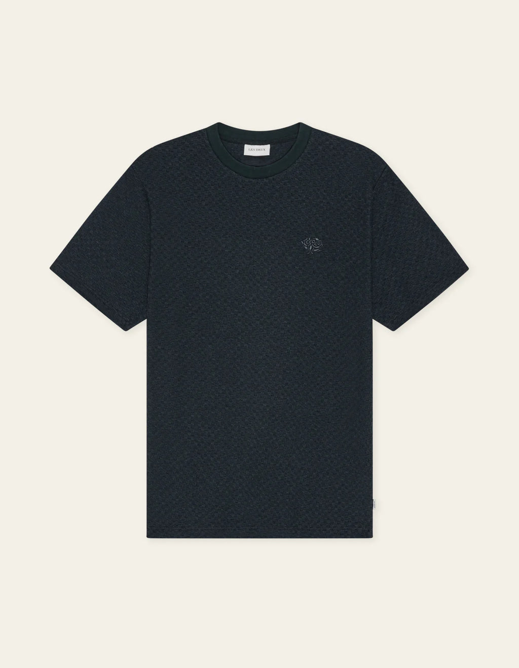 Les Deux / Knitted Check T-Shirt