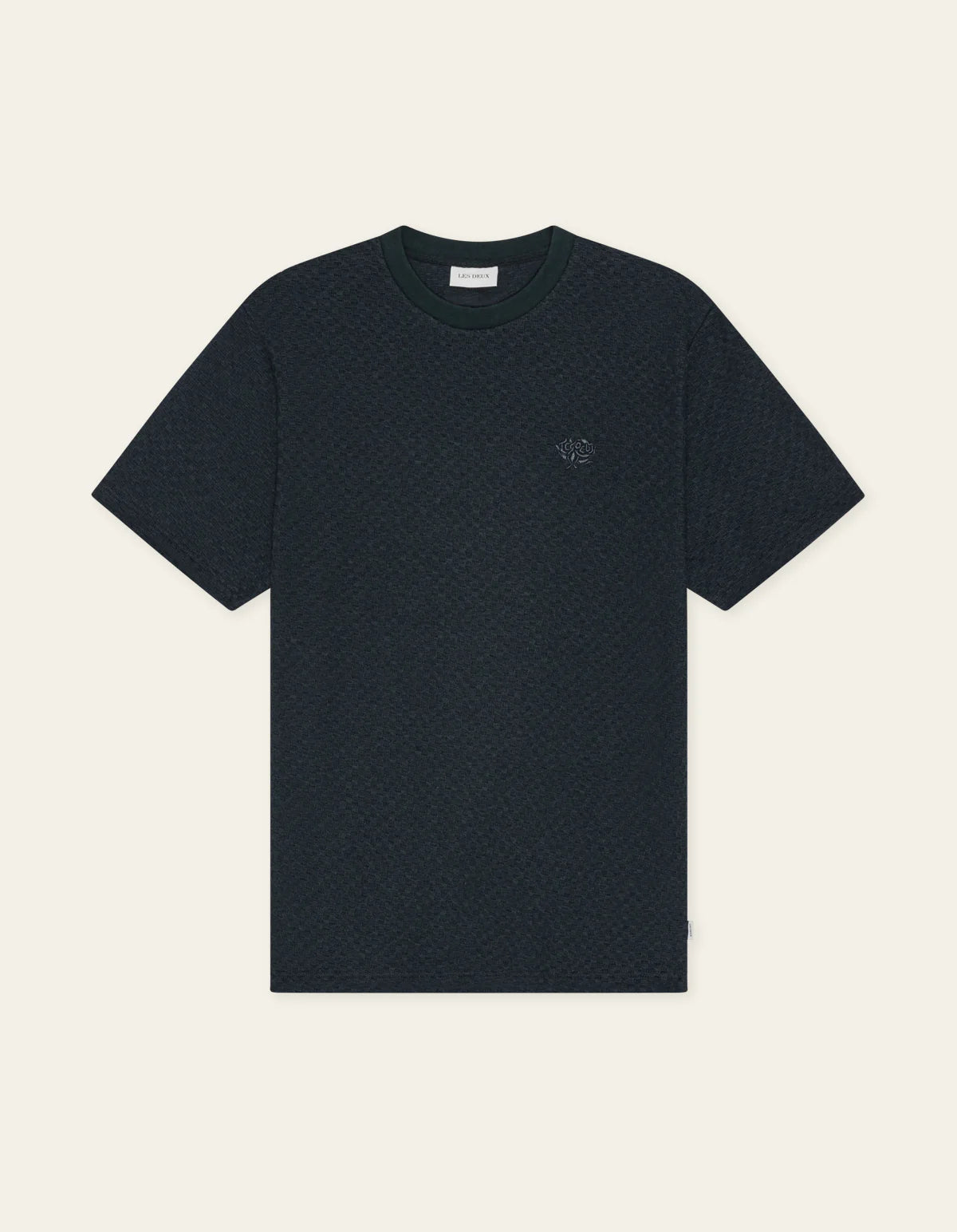 Les Deux / Knitted Check T-Shirt