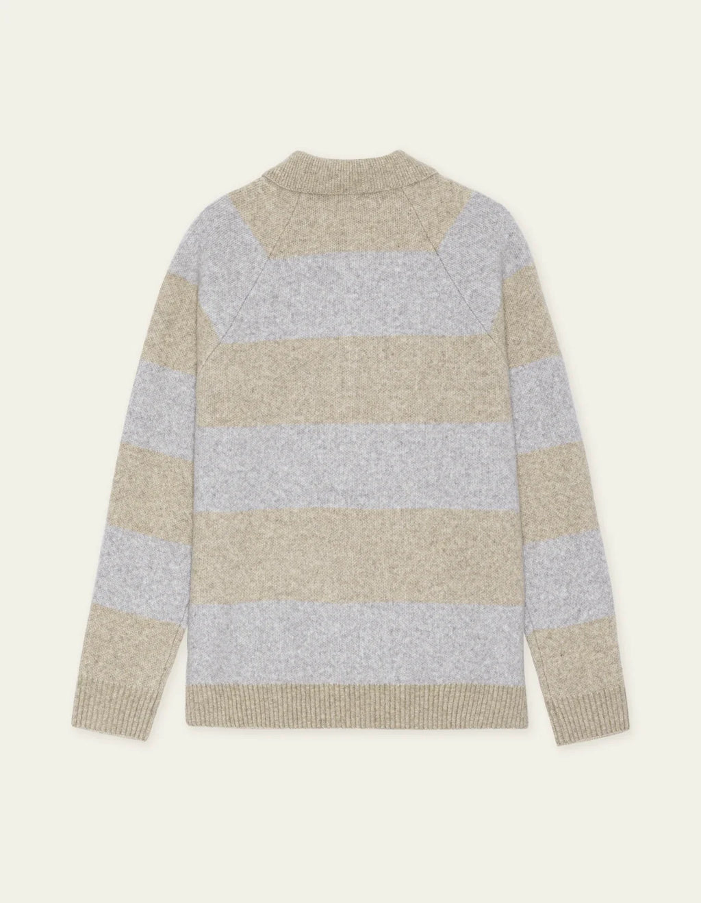 Striped Melange Knitted Polo