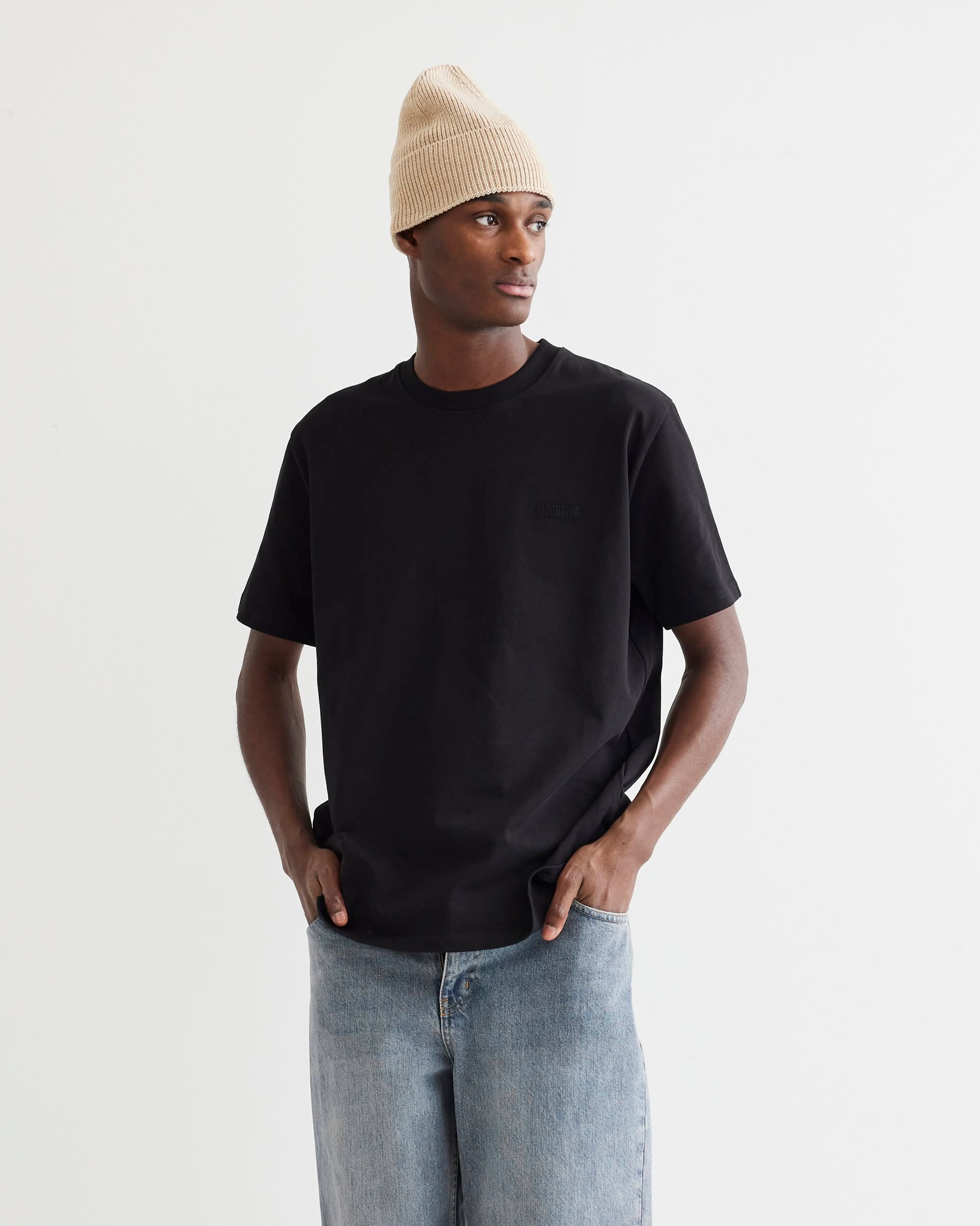 Woodbird Baine Base tee (Black)