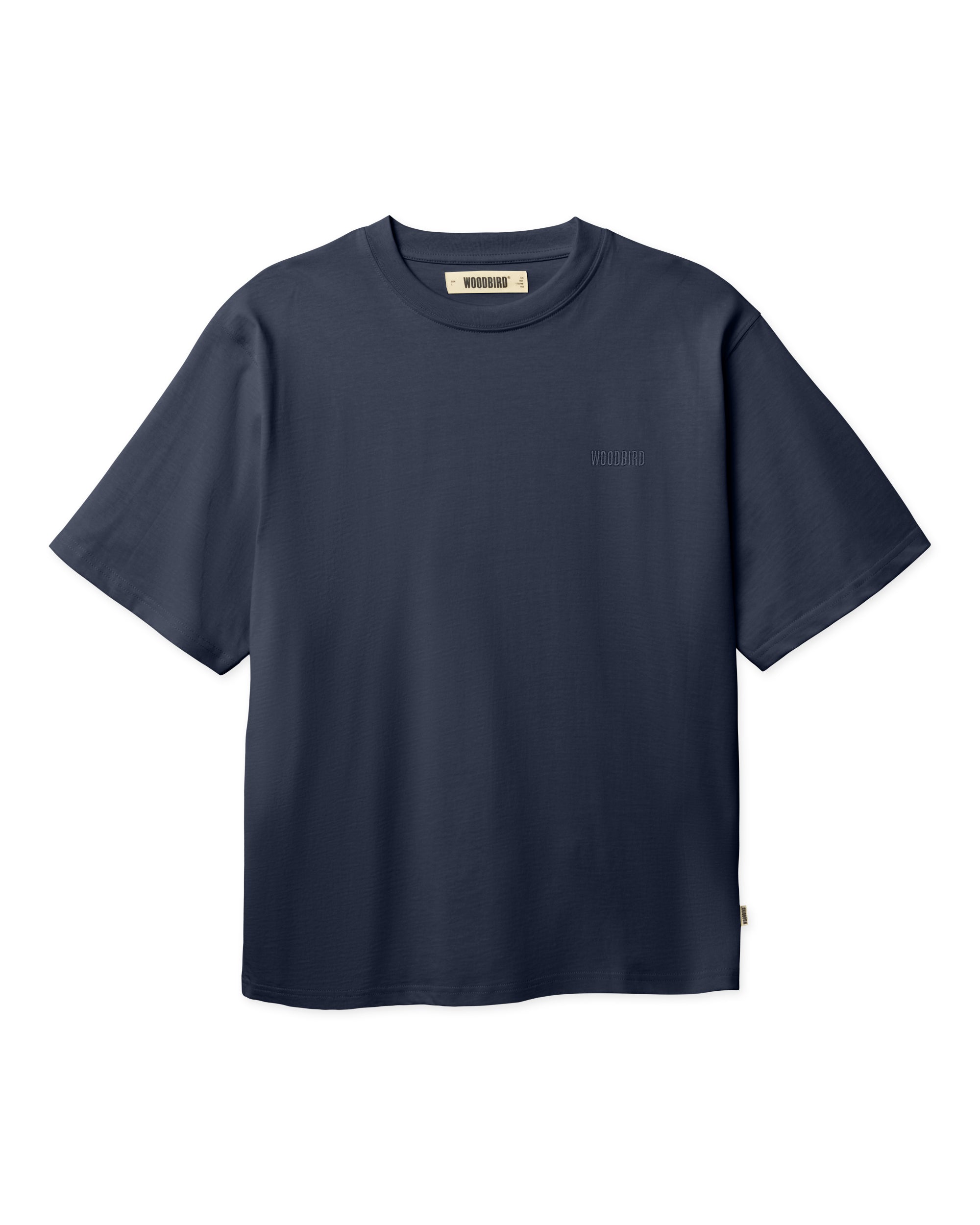 Woodbird Baine Base tee (Navy)