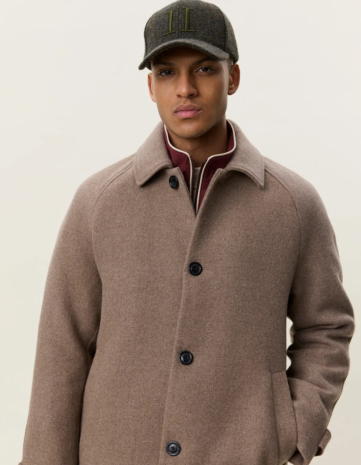 Solid Wool Coat
