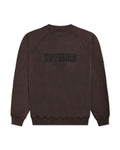 Woodbird Zhang Washed Logo Crew (Brown)