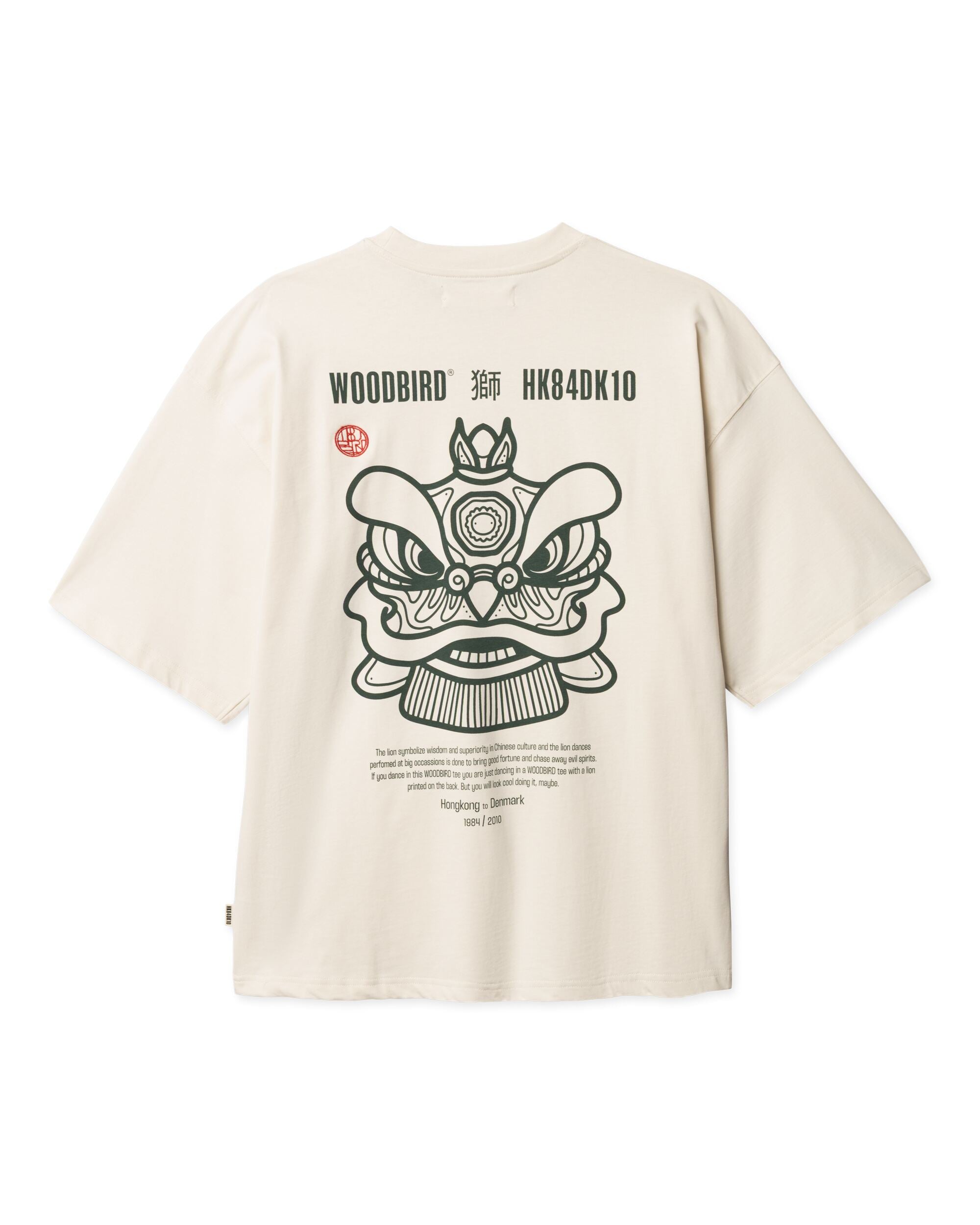 Woodbird / Beam Lion Tee / off white