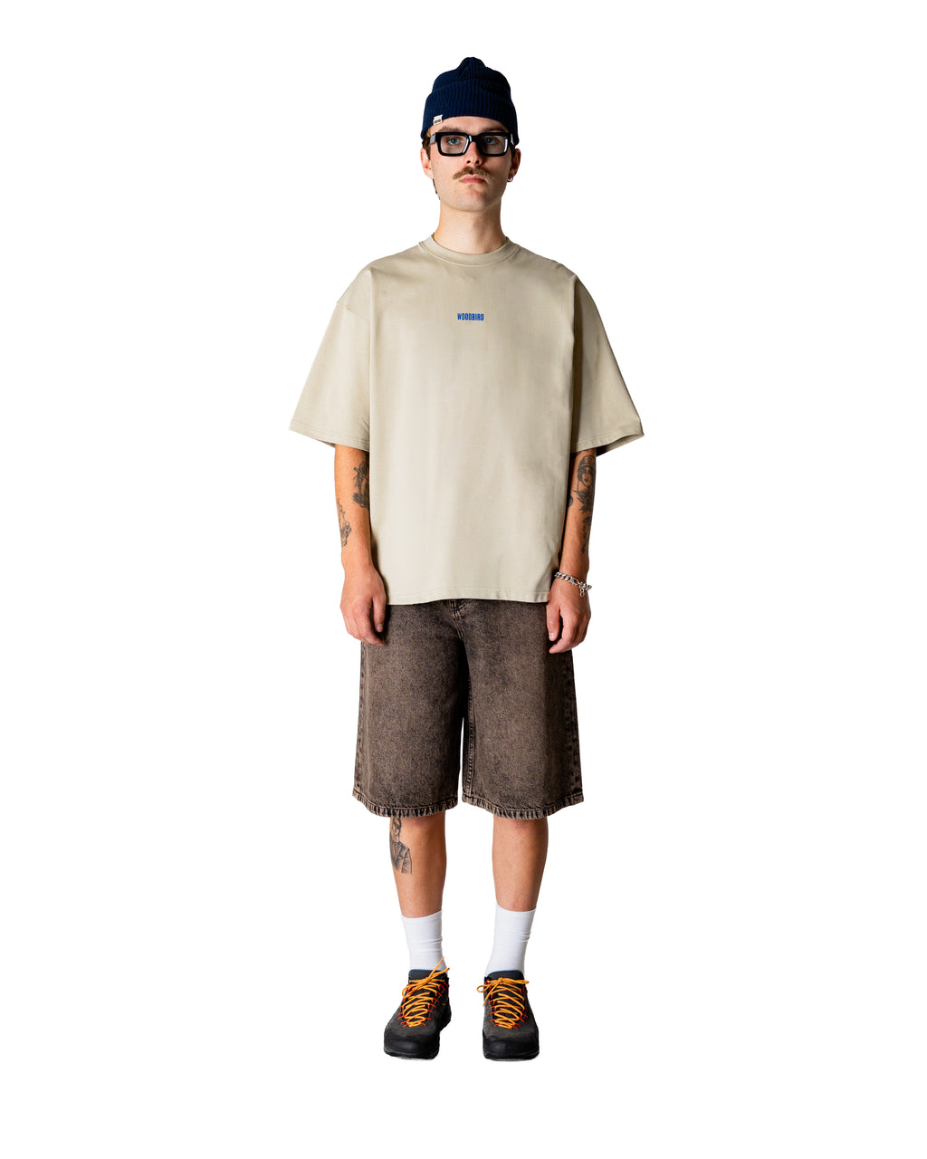 Woodbird / Beam Lion Tee / stone