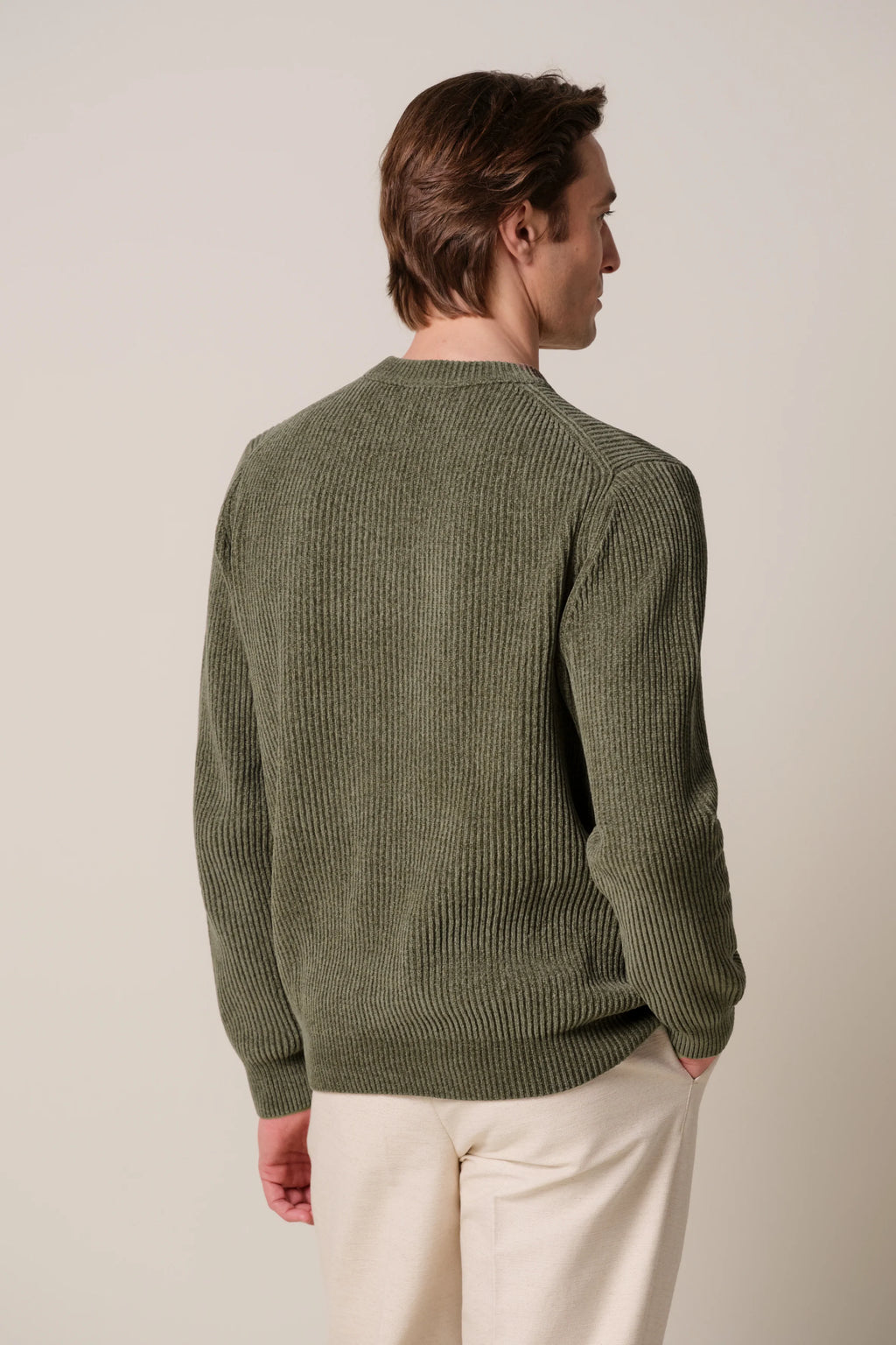 PULLOVER CREW NECK GREEN