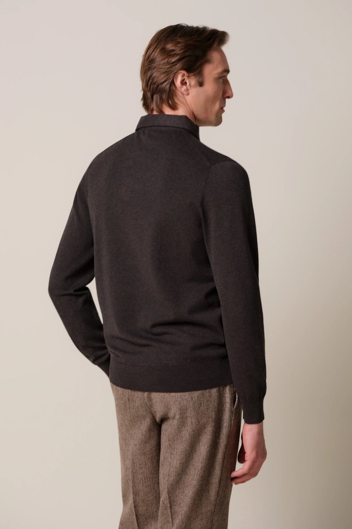 POLO ONE PIECE LS D BROWN