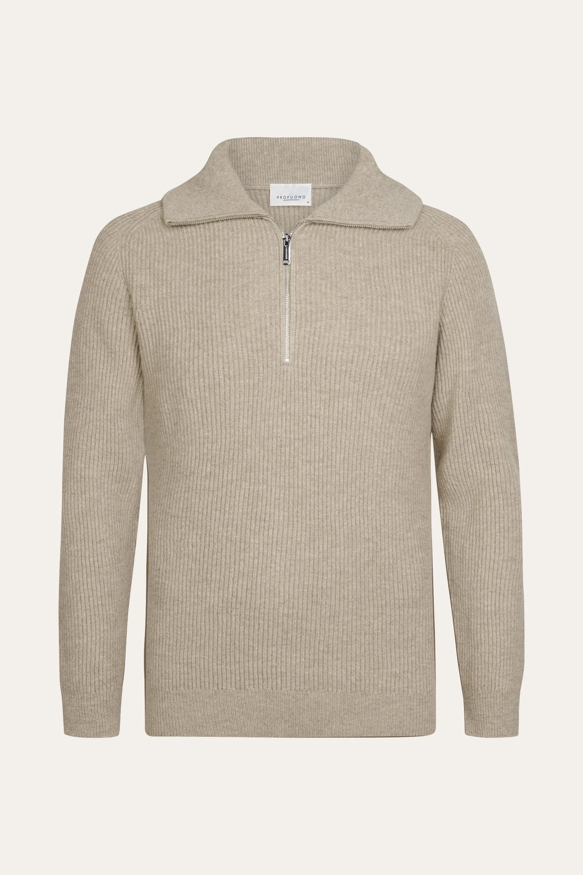 PULLOVER HALF ZIP BEIGE