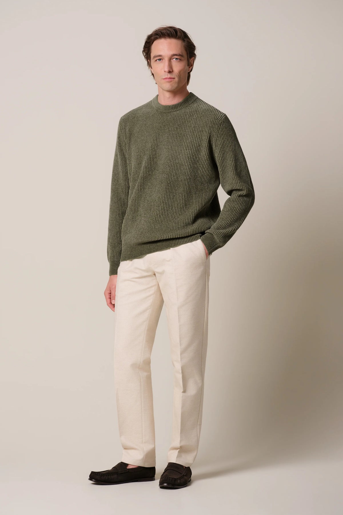 PULLOVER CREW NECK GREEN