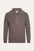 PULLOVER AUBERGINE HALF ZIP
