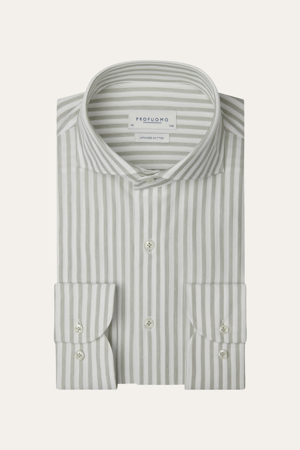 Japanese knitted shirt cutaway