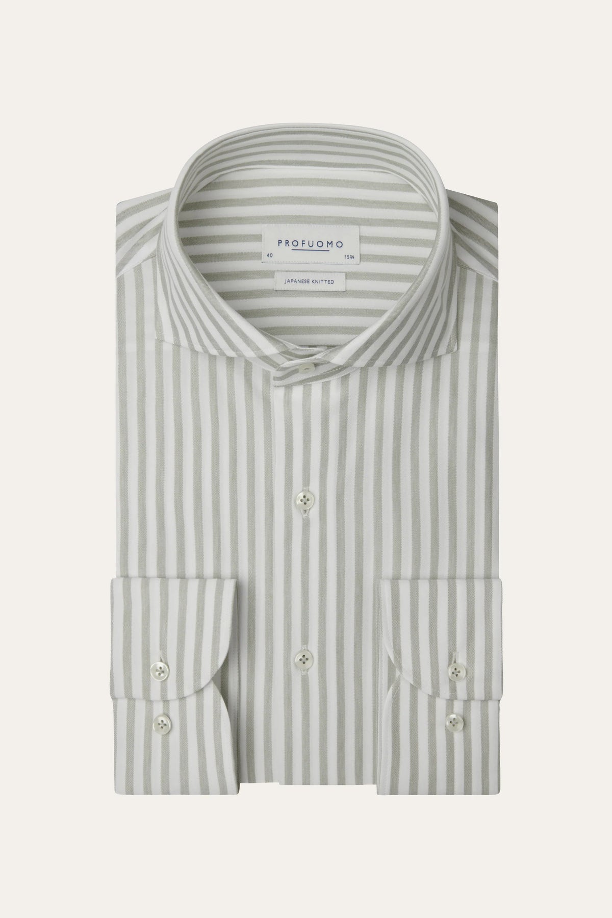 Japanese knitted shirt cutaway