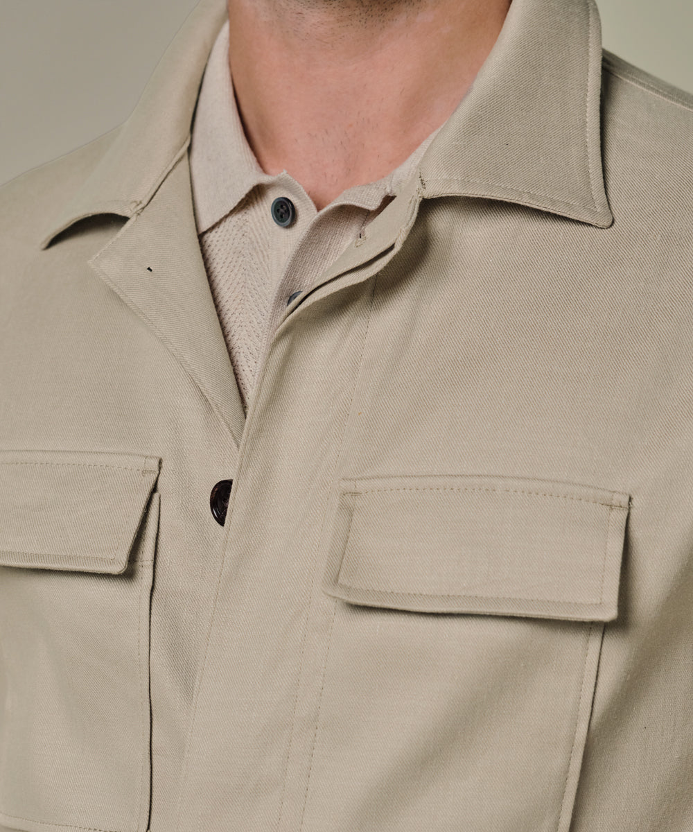 OVERSHIRT LL RAW BEIGE