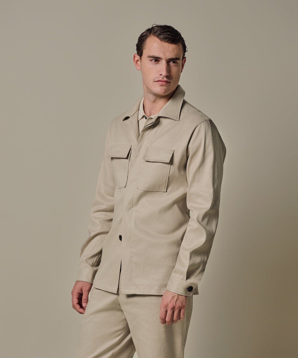 OVERSHIRT LL RAW BEIGE