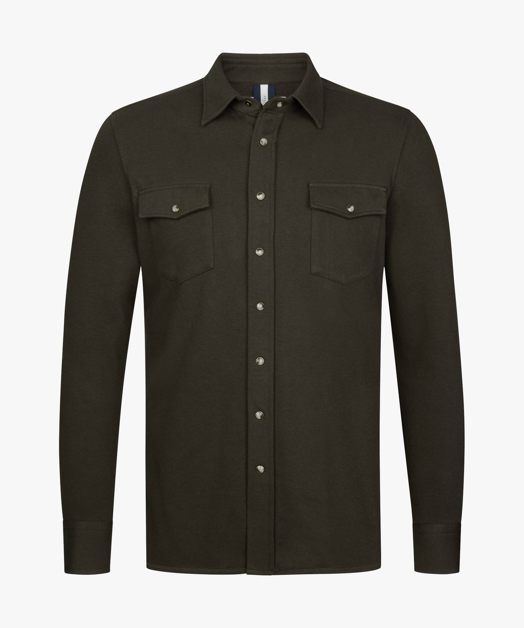 OVERSHIRT WESTERN BRWN
