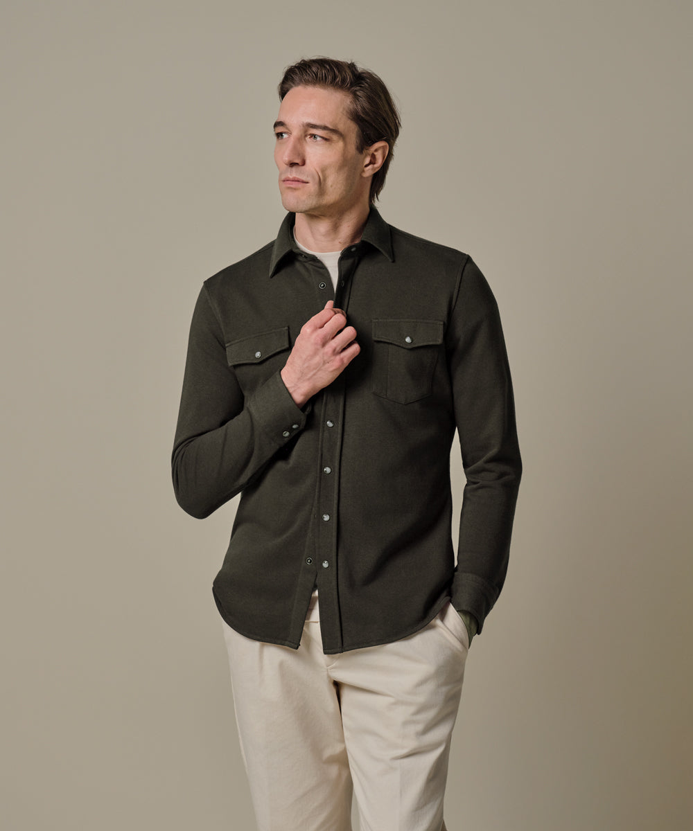 OVERSHIRT WESTERN BRWN