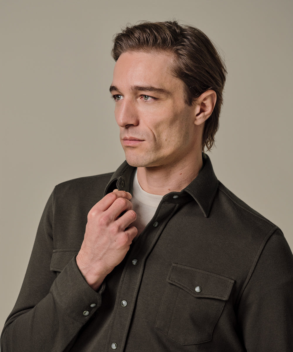 OVERSHIRT WESTERN BRWN