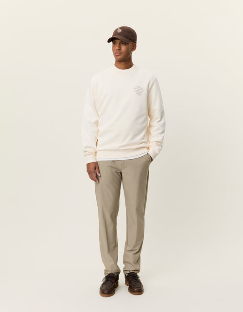 Ben faience sweatshirt / eggnog white