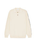 Billy Weave Knitted LS Polo (light ivory)
