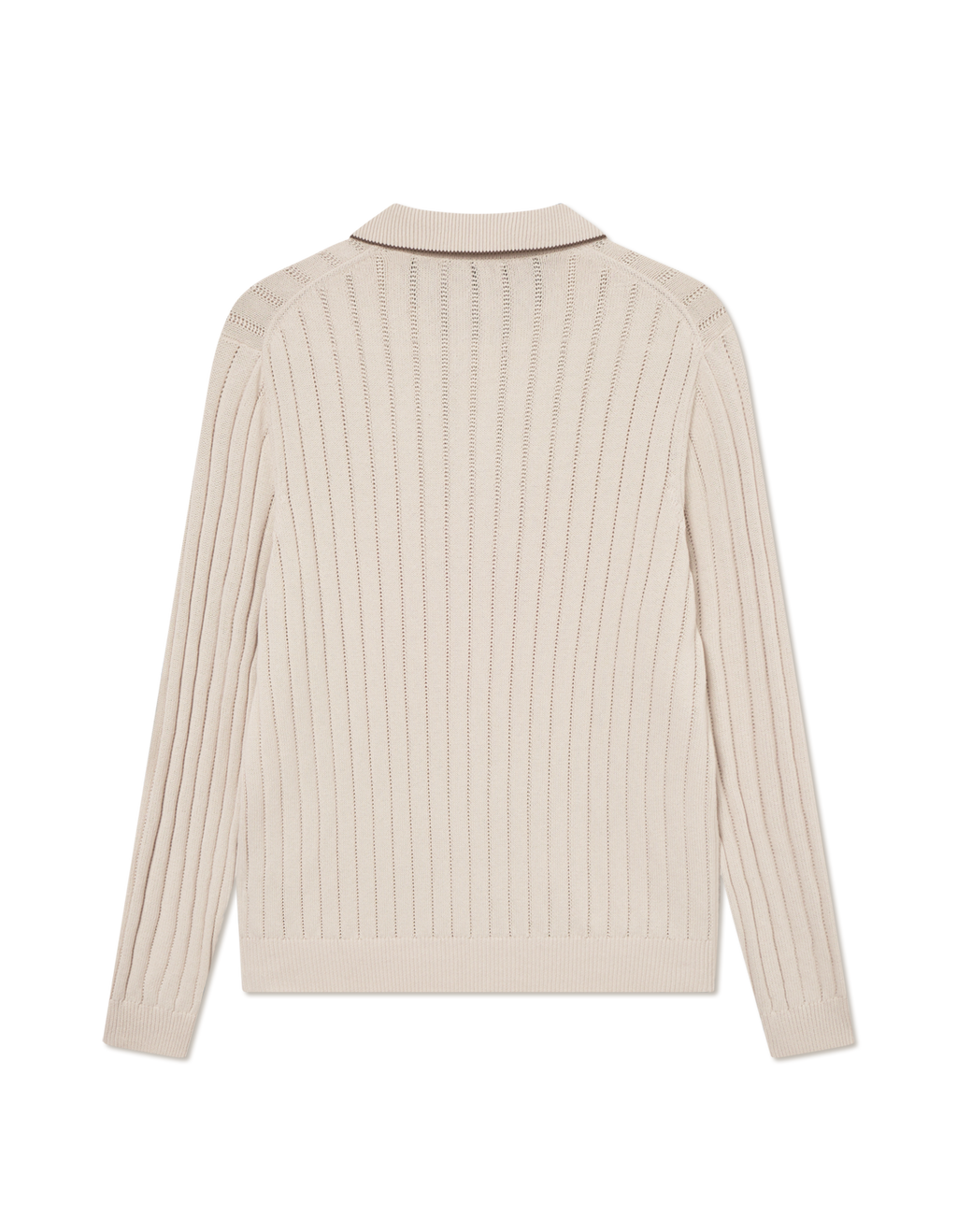 LES DEUX Bogart Rugby Polo Knit (Ivory)