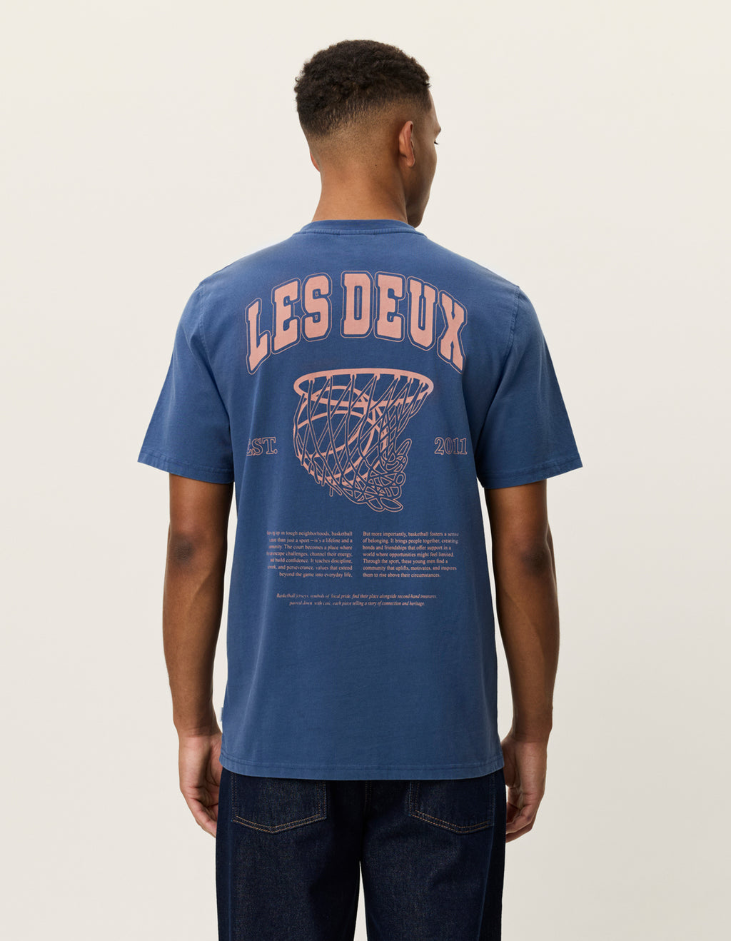 Brady hoop t-shirt / dark denim blue