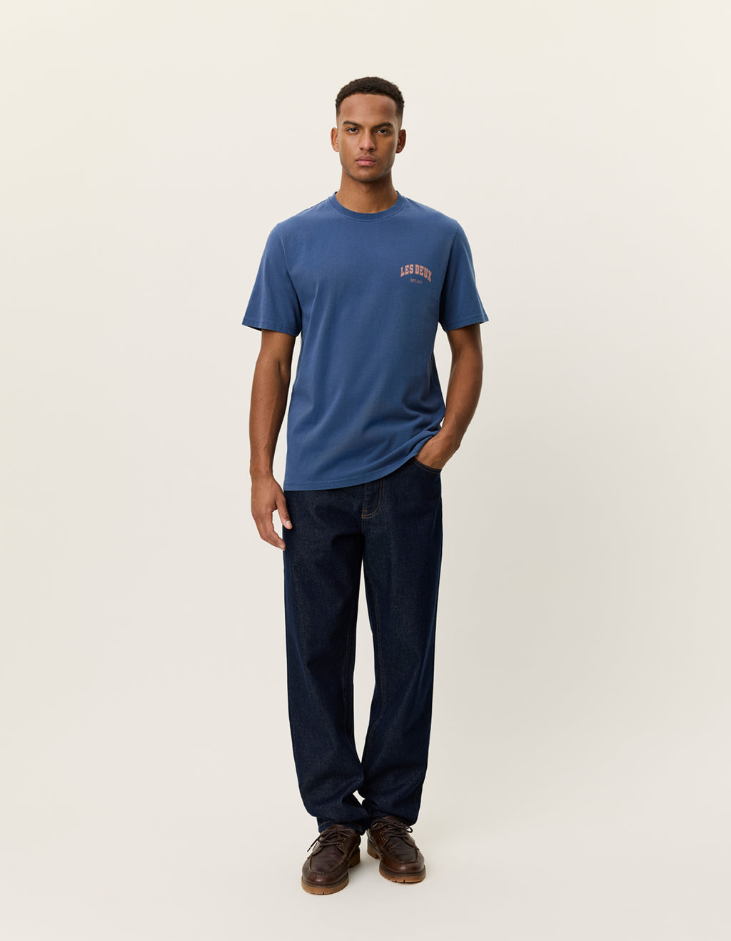 Brady hoop t-shirt / dark denim blue