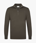 PULLOVER HALF ZIP BROWN