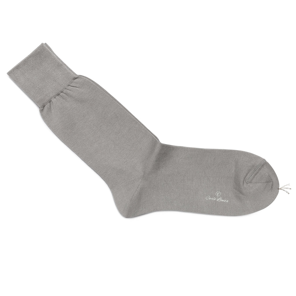 CARLO LANZA CLASSICO SOKKEN KATOEN (LIGHT GREY)