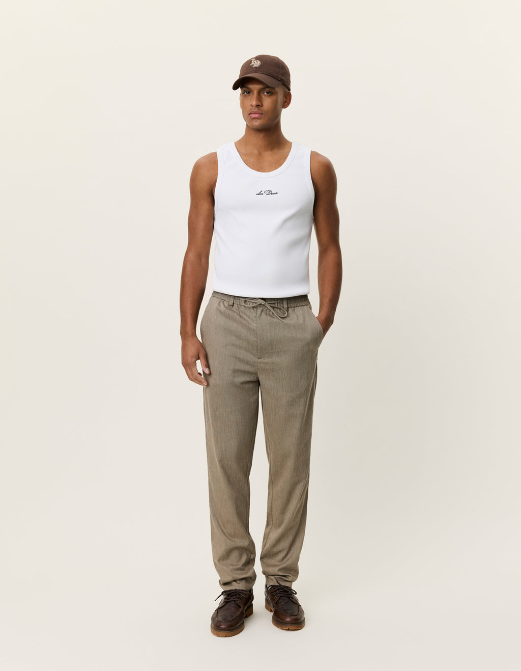 Como Tapered Slub Pants (lichen green)