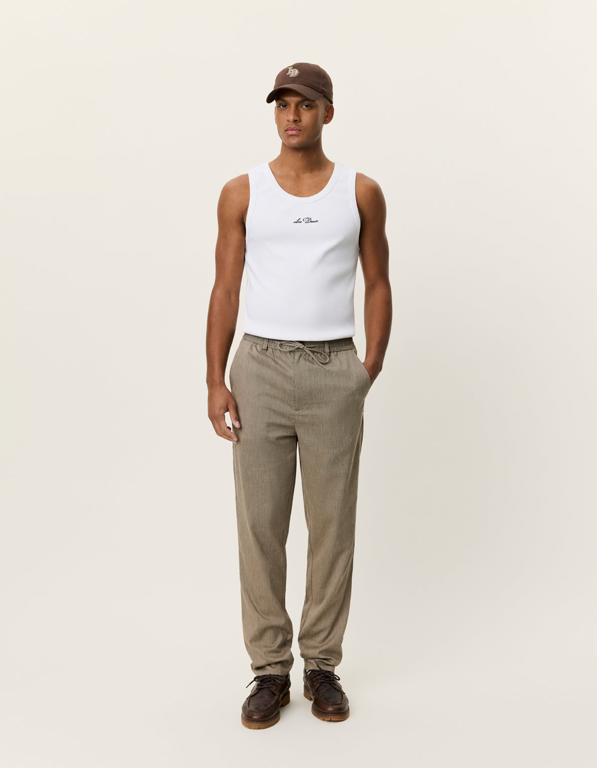 Como Tapered Slub Pants (lichen green)