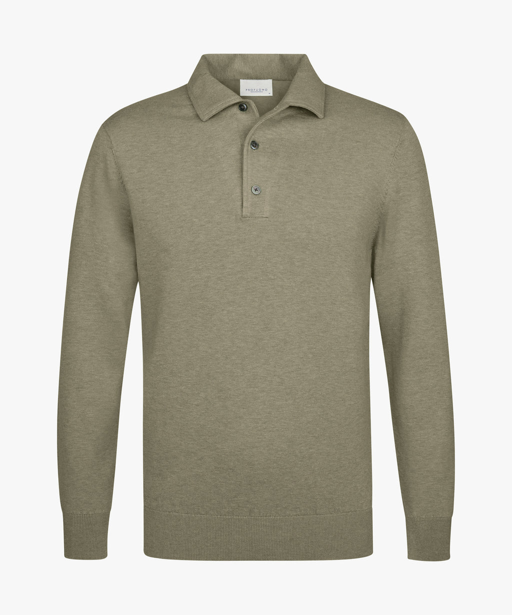 POLO ONEPIECE LS M GREEN