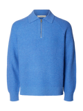 KNIT HALF ZIP POLO CAMP