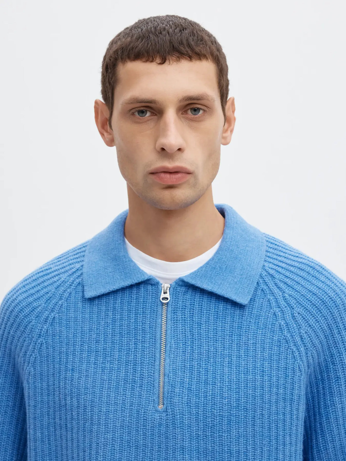 KNIT HALF ZIP POLO CAMP