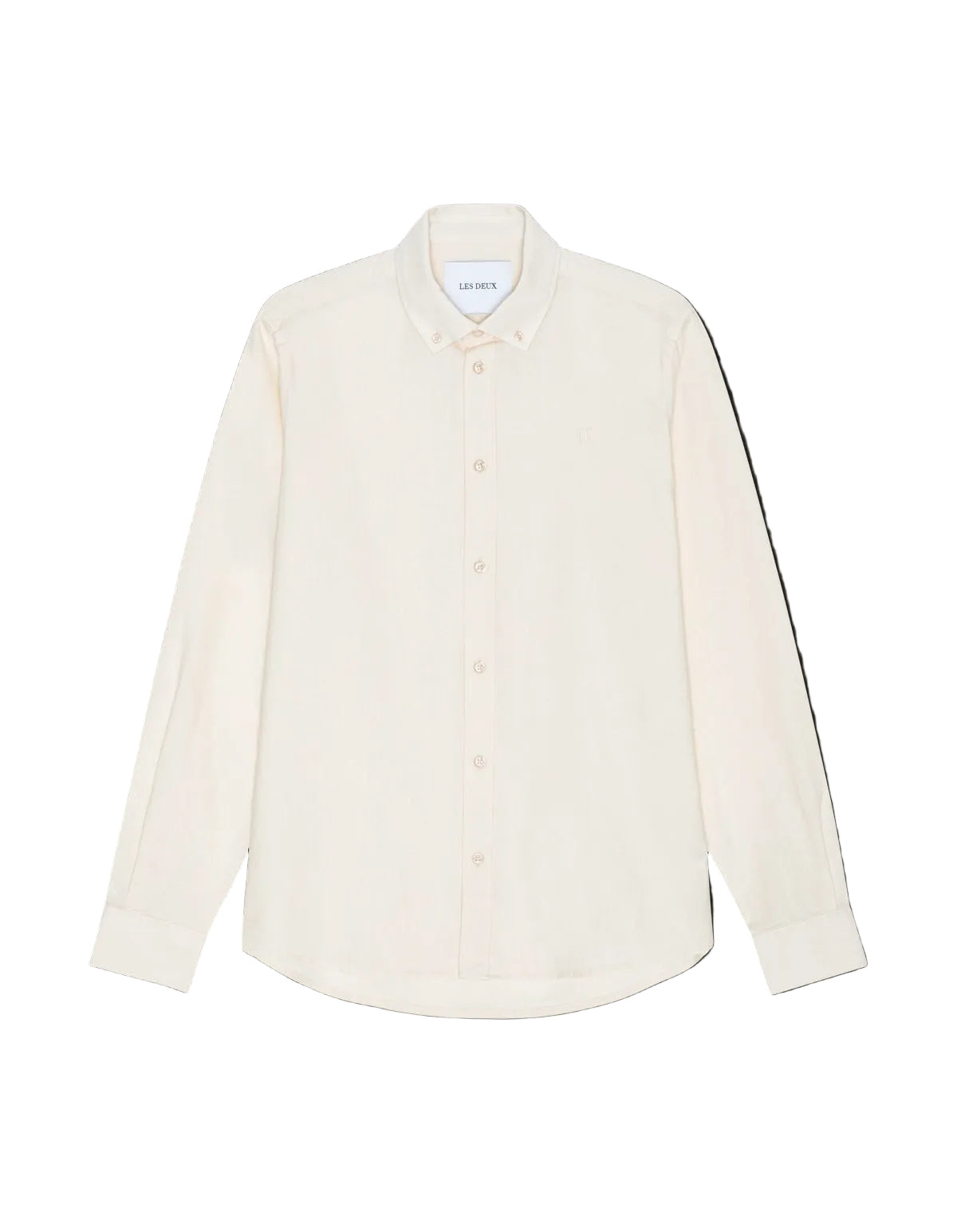 Konrad Cotton linen shirt / eggnog white