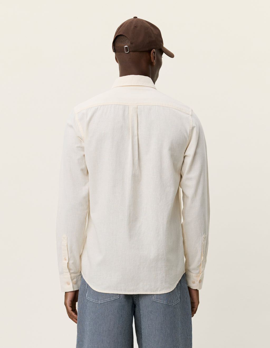 Konrad Cotton linen shirt / eggnog white