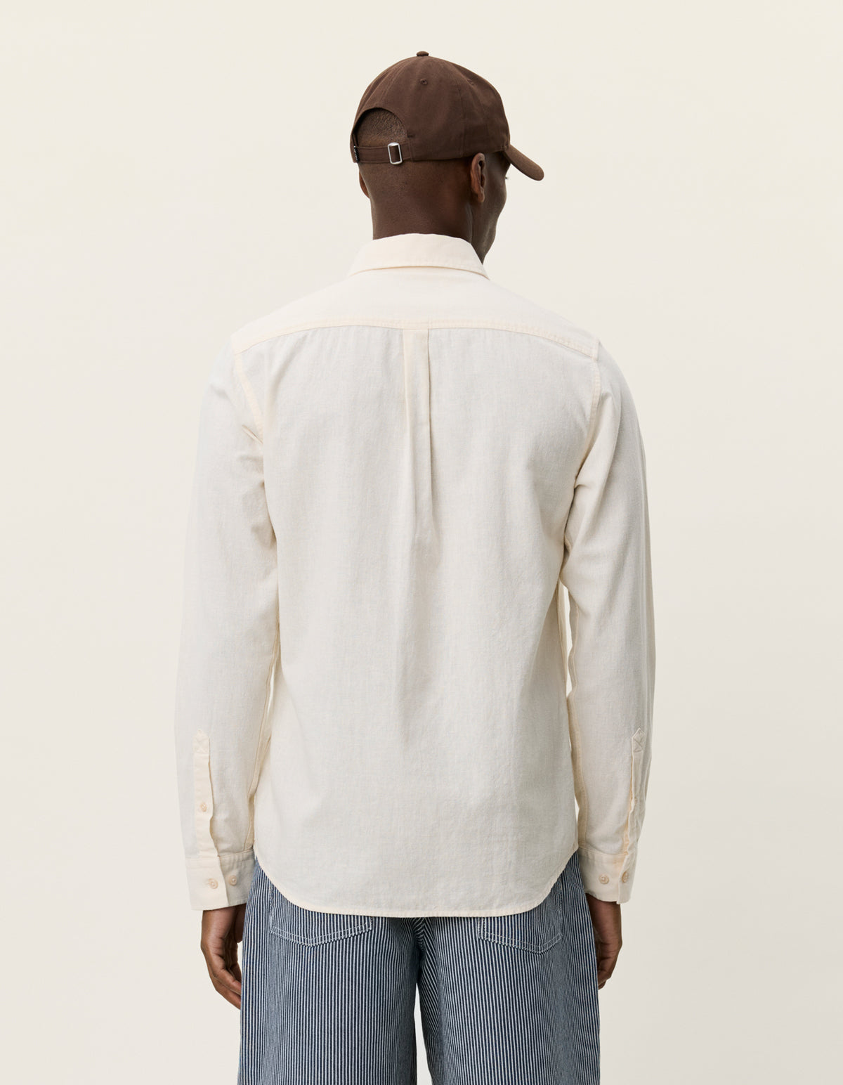 Konrad Cotton linen shirt / eggnog white