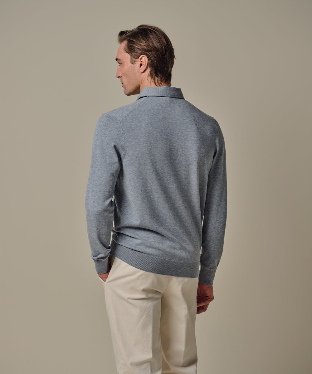 POLO ONEPIECE LS BLUE
