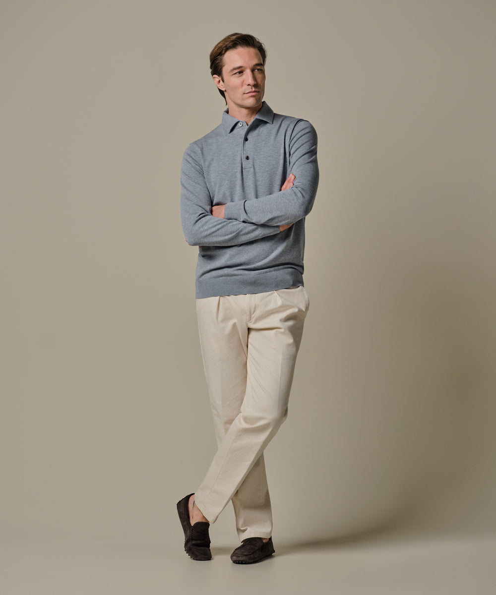 POLO ONEPIECE LS BLUE
