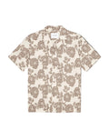Lesley Flower Jacquard SS Shirt (ivory)