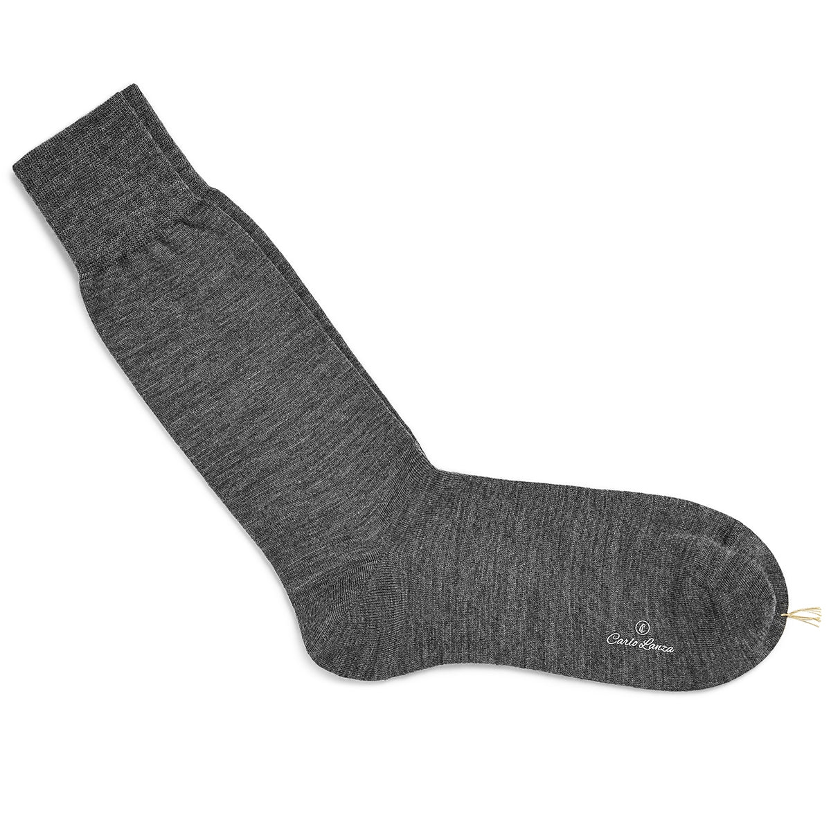 CARLO LANZA NOTTE SOKKEN WOL (MID GREY)