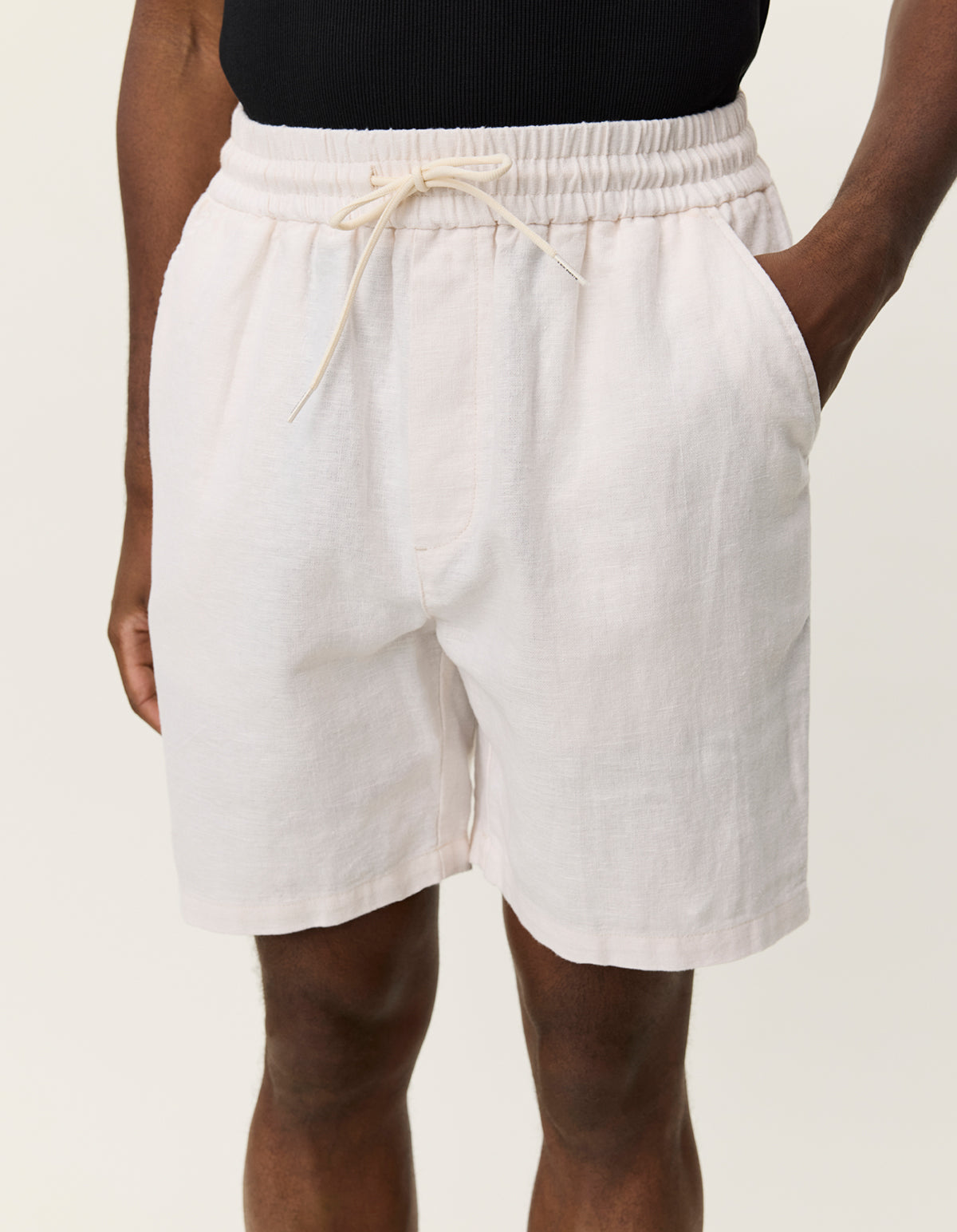 Otto Linen Shorts (eggnog white)